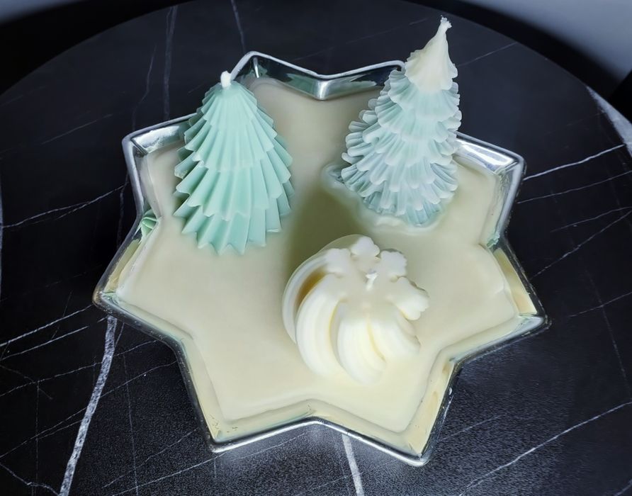 Lumânări din ceară de soia.