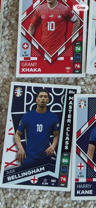 Vand cartonase fotbal: Bellingam, Kane, Ronaldo, Rodri, Modric, Van Dijk, Kevin De Bruyne