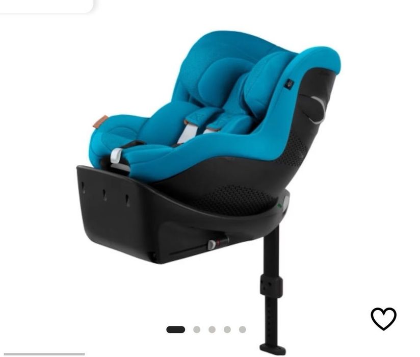 Детско столче за кола Cybex Gold Тюркоаз+база+адаптори - като нови