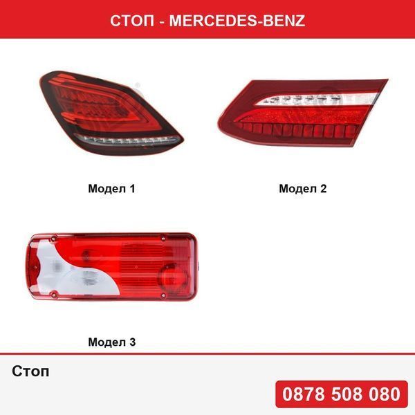 Стоп за Mercedes Clasa C (W205), 03.2018-,Mercedes Clasa E (W213), 03.2016-, A238/C238 ,Sprinter 20, VW Crafter 202017; MAN TGA 202007; TGE 20; TGS