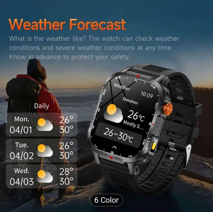 1100mah Смарт часовник/ Smart wath 2026