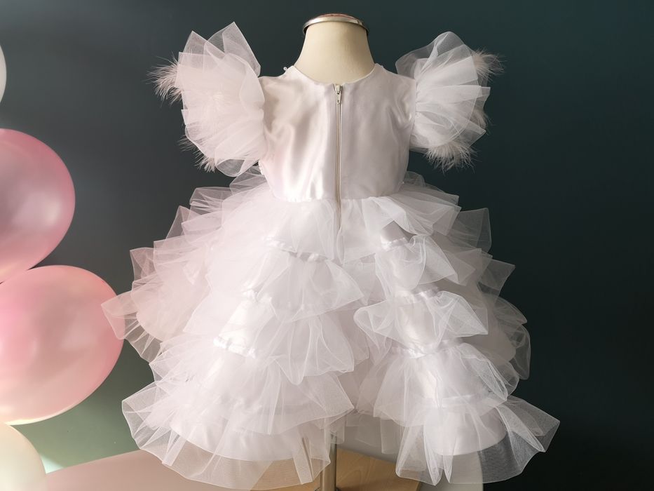 НОВА детска рокля, шаферска рокля за 1 г