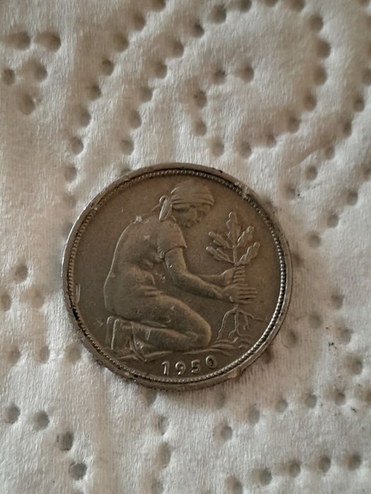 50 Pfening 1950-F.