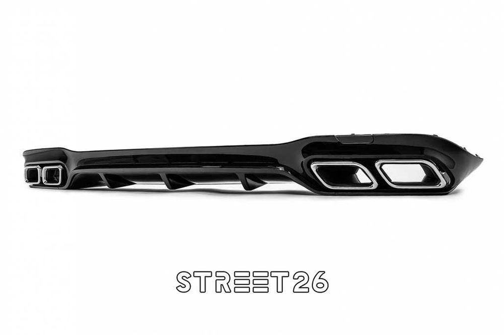 Difuzor Bara Spate Mercedes E-Class W213 Sedan (16-20) E63 Negru Crom