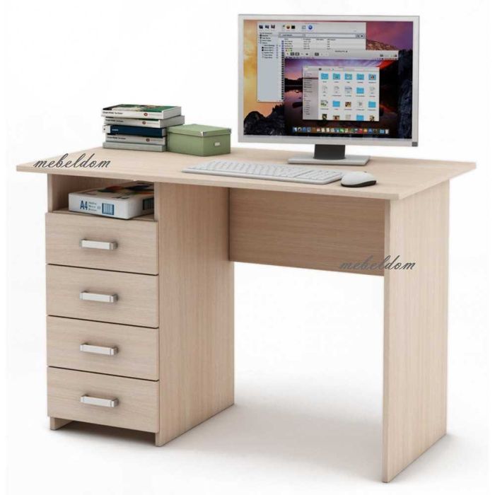 Бюро 110см. с 4 чекмеджета(код-1178)