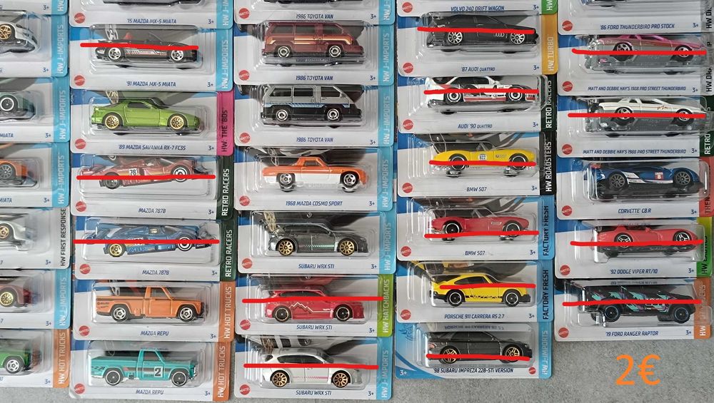 Hot Wheels Mainline 2€ / Set-ве 2021 - 2024