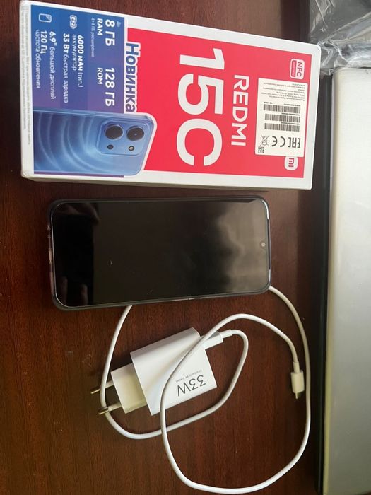 REDMI 15C, 128гб, новый телефон
