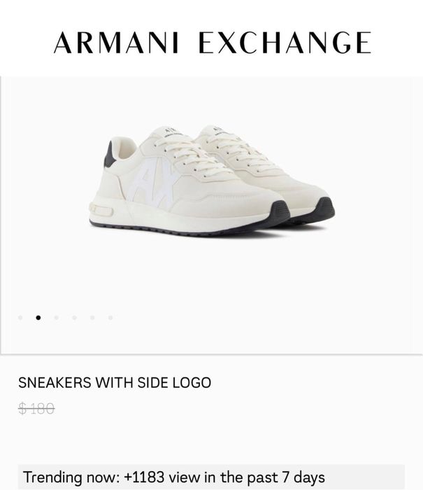 Оригинал Armani Exchange мужские кроссовки