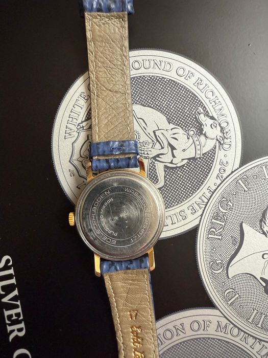 Glashutte Винтидж позлатен 17 Rubis часовник  GUB