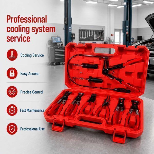 Комплект клещи за скоби водни съединения и маркучи, 9 бр. gebo tools
