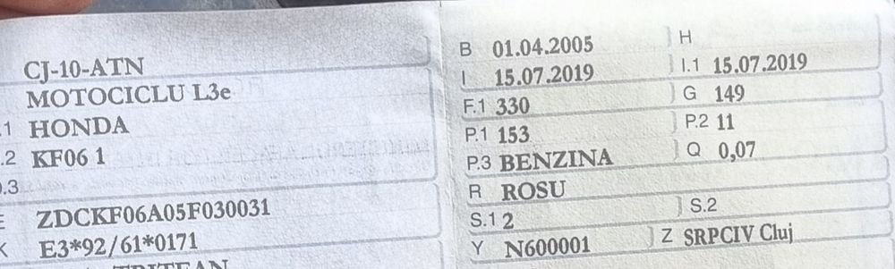 VÂND/SCHIMB cu Auto MAXI Scuter HONDA PANTHEON de 150 an 2005 KM 15000