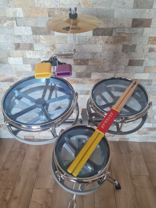 Рототоми + нови стойка/чинел 8"/коубели/палки