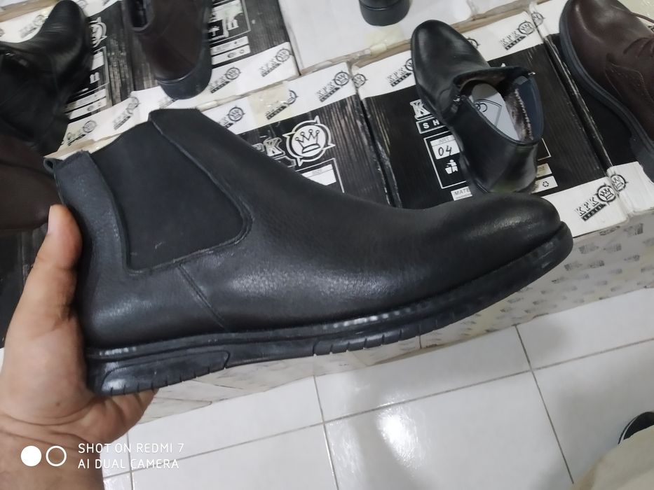 Сапоги мужские  с мехом  из натуральной кожи.Есть доставка