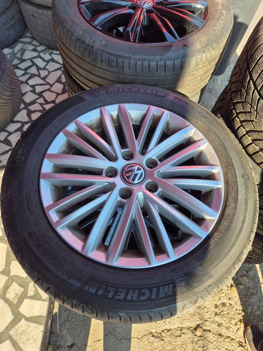 Roti Jante Anvelope 205/55/16 5x112 VW Golf Passat Touran Sharan Skoda
