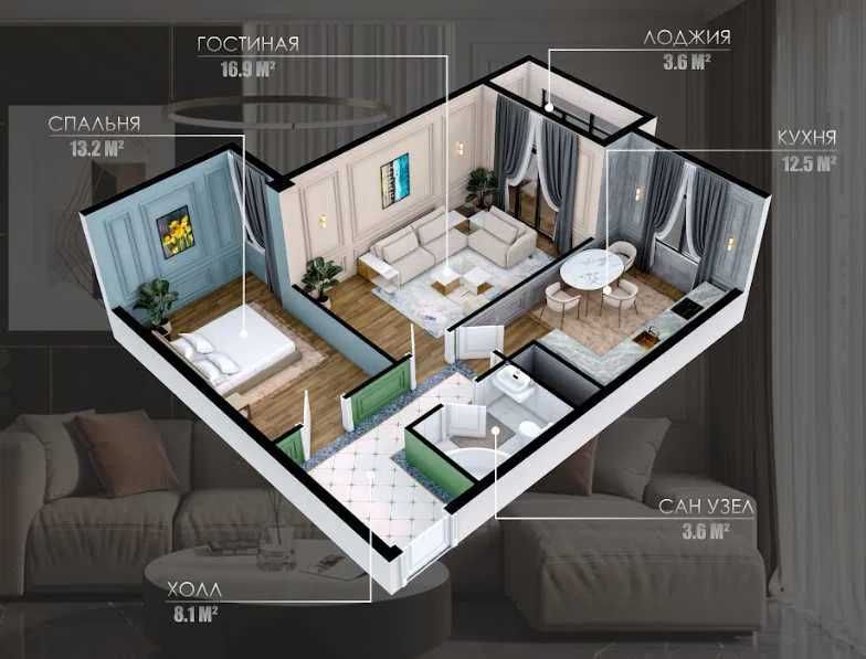 Лучшый вариант для инвестиций/проживания СКИДКА 10% при 25% оплатеID01