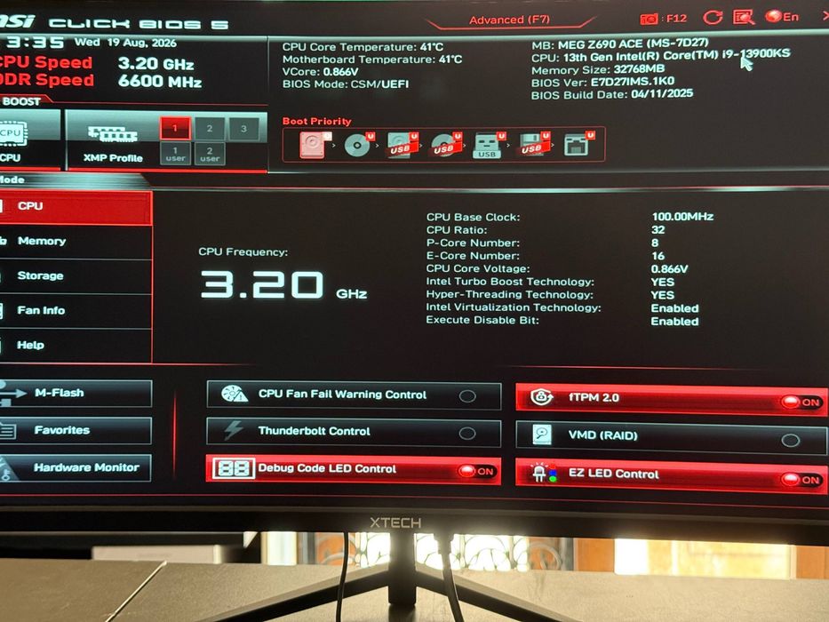 MSI MEG ACE/ Core i9