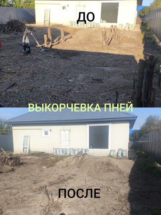 спил деревьев и кустарников