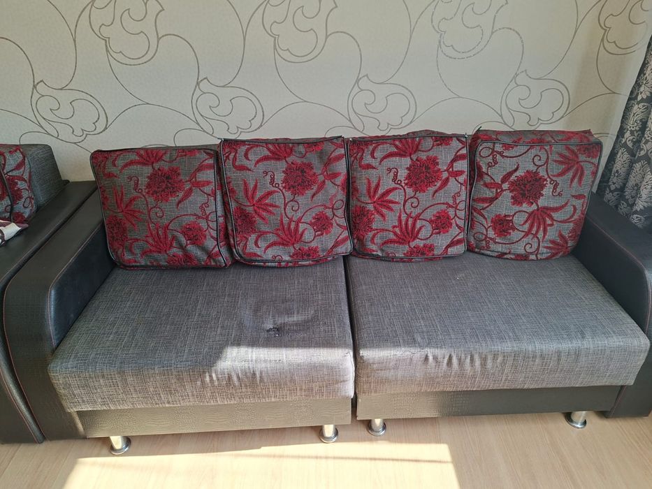 Диван, кресло, пуфик