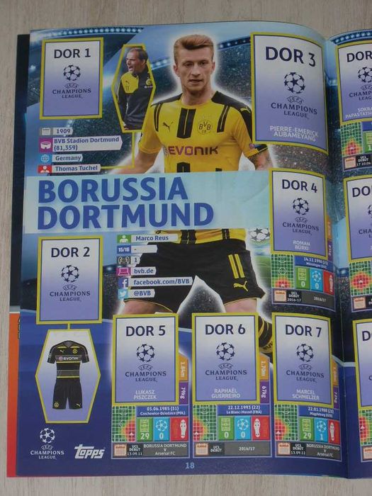 Oфициален стикер албум Шампионска лига 2016/17 UEFA Champions League