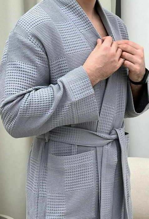 Банные вафельные халаты