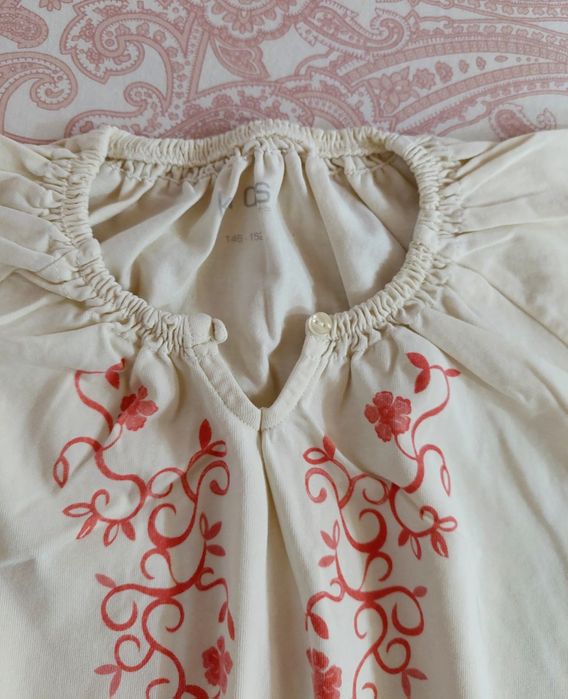 Set fusta și bluză tip ie, fata 10-12 ani