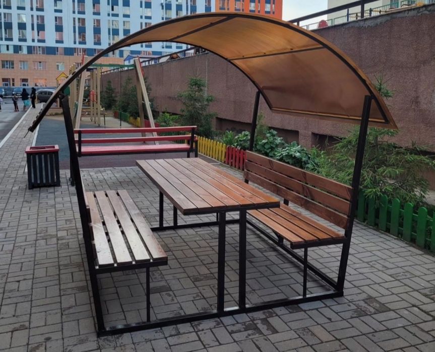 Скамейки урны беседки