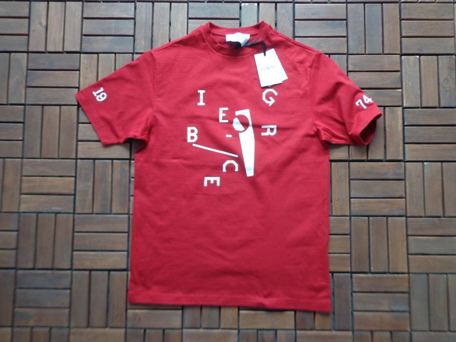 Мъжка тениска T shirt with Iceberg lettering print detail