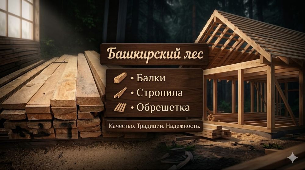 Лес башкирский пиломатериал доски в Актобе