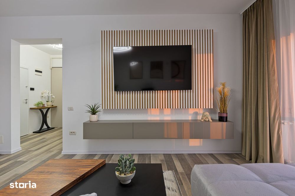 Prima utilizare ! Apartament 2 camere in bloc nou, 64 mp | Mobilat