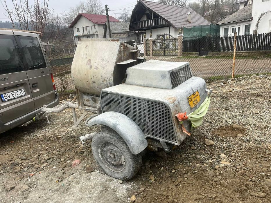 Pompa de tencuit Putzemester 13 cu motor diesel, SUCEAVA