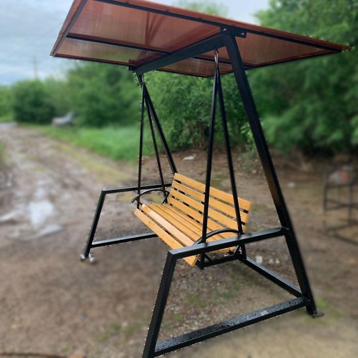 Качели садовые в стиле лофт
