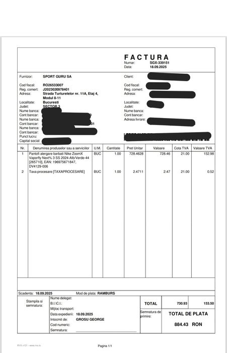 Nike Vaporfly 3,marime 44