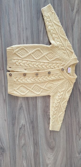 Cardigan fete , nr 98, mustar