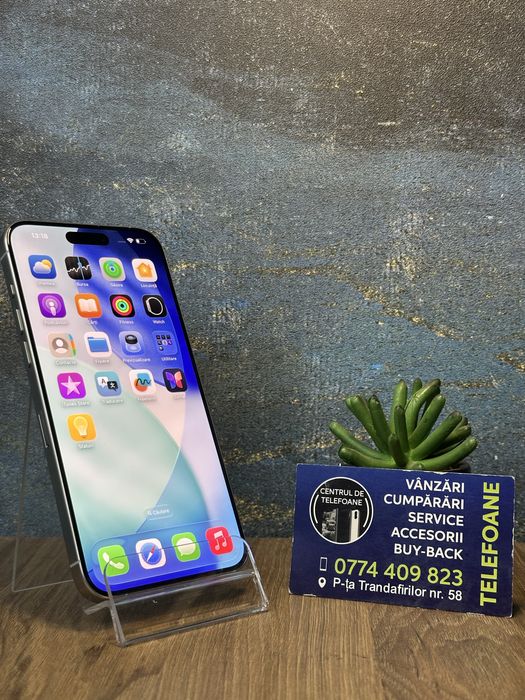 Iphone 15 Pro Max/256Gb/2 ani Garantie Centrul de Telefoane/rate