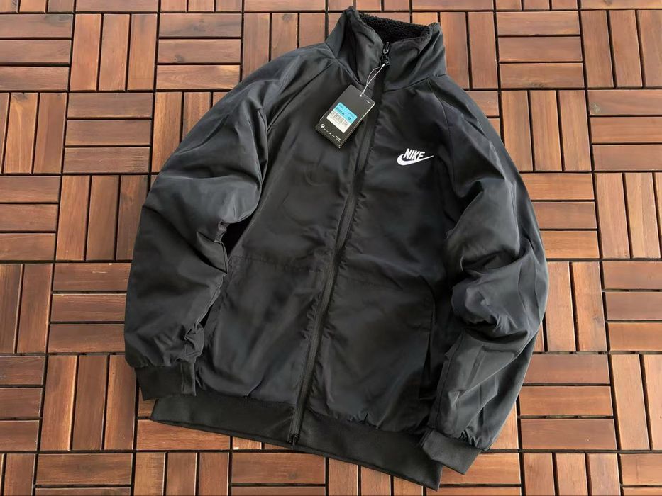 Geacă Nike Big Swoosh Fleece Reversible Premium Jachetă Cu 2 Fețe