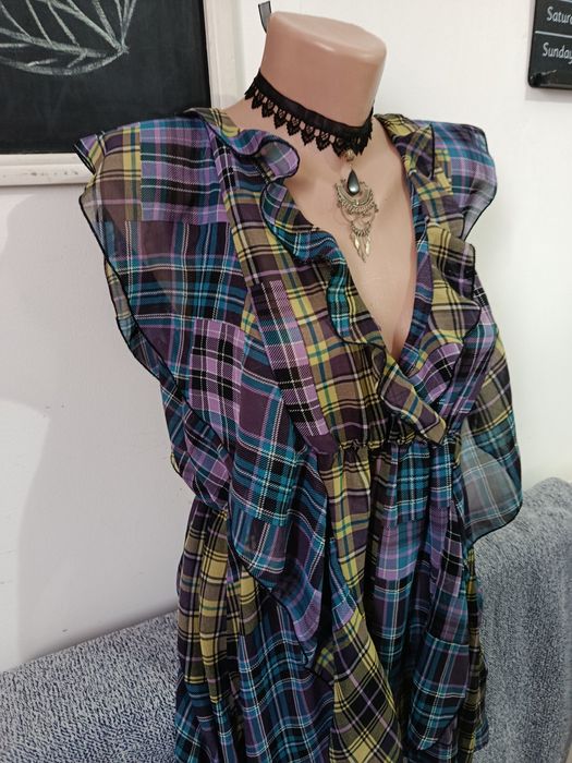 Cămașă Next superbă cu volănașe eleganta office vaporoasa mărimea M/L