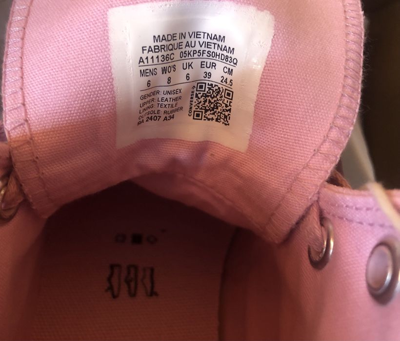 Converse Chuck 70 High Suede ОРИГИНАЛНИ дамски кецове -  39/25,5см