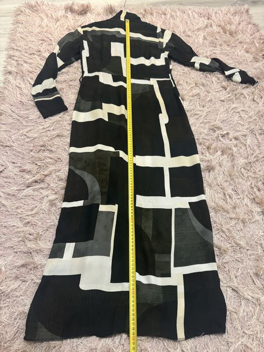 Rochie midi / lunga model geometric maneci lungi Massimo Dutti 42