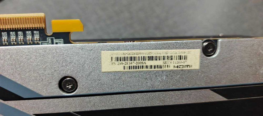Видеокарта Sapphire RX 480 Nitro/8GB/256Bit.8Pin (не рабочая)