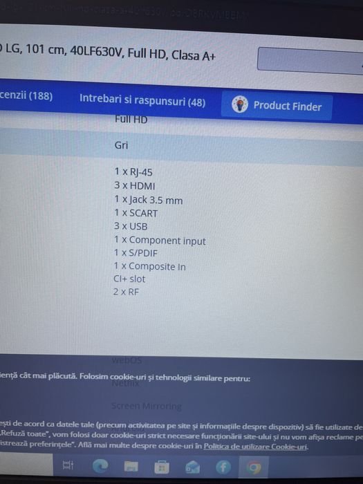 Vand TV LG in stare perfecta