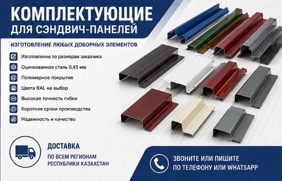 Ендовы нащельники уголки коньки ветровые карнизные планки