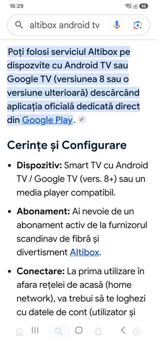 Altibox android tv