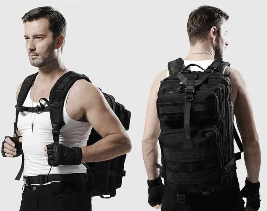 Rucsac Militar Rezistent 35 L, Negru