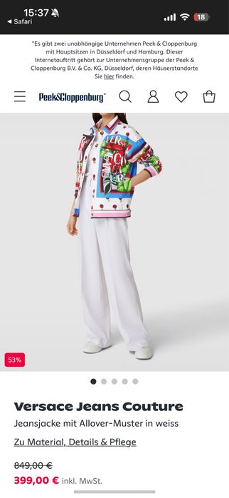 Geaca de blugi Versace Jeans Couture