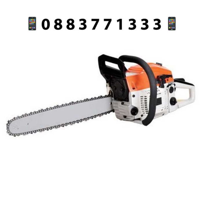 РУСКИ Бензинов Тример ДРУЖБА + Резачка За Дърва 68куб + ЛЕД ФЕНЕР