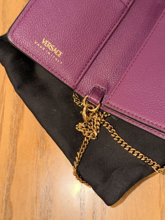 Мини чанта/портфейл VERSACE в винен цвят