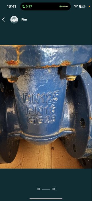 Robineti cu sertar Pana DN 125 PN 16