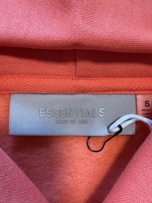 Fear of God "Essentials" Coral Hoodie