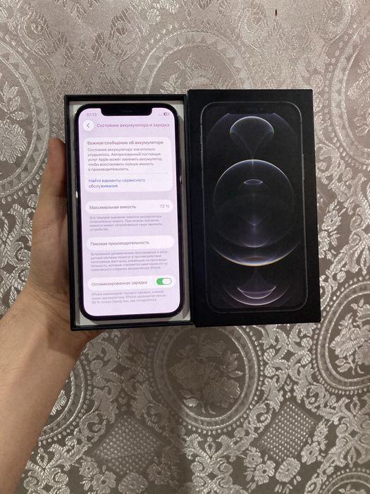 Iphone 12 pro 128gb karopkali ideal ochilmaga usta kormaga 100% garant