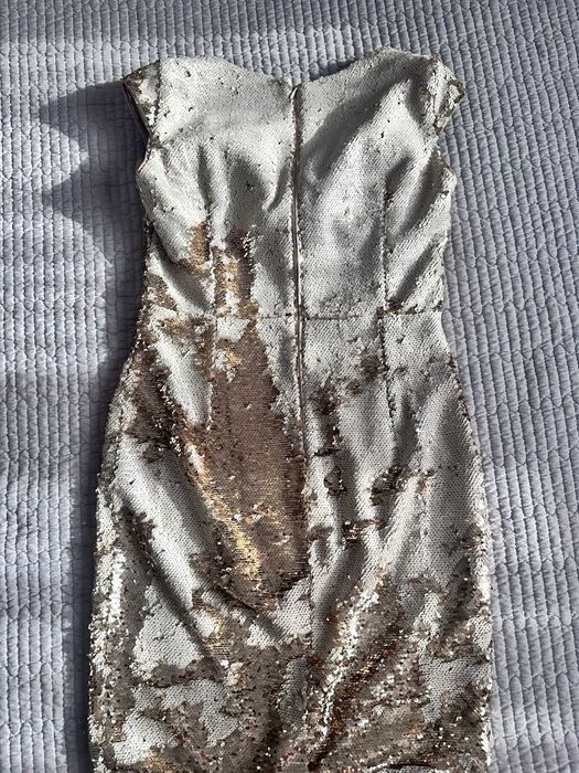 Платье с двусторонними пайетками